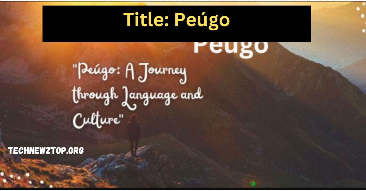 Title: Peúgo