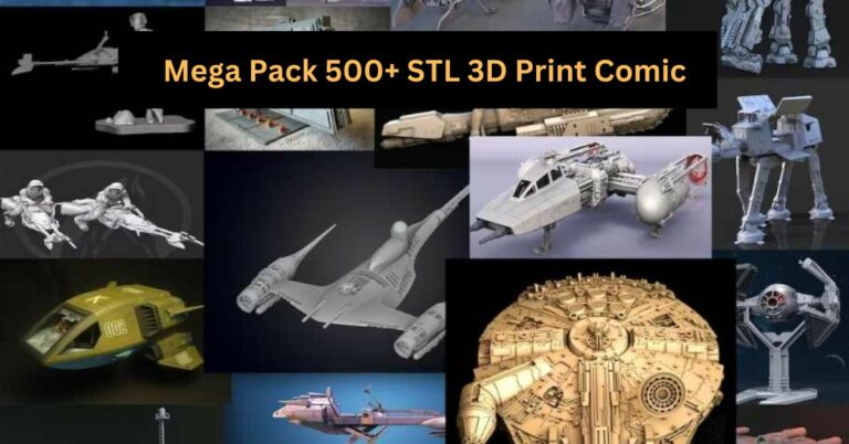 Mega Pack 500+ STL 3D Print Comic